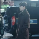 Cha Do-won Cafe Minamdang Brown Trench Coat