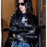 Charli XCX Black Leather Jacket