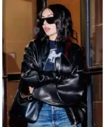 Charli XCX Black Leather Jacket