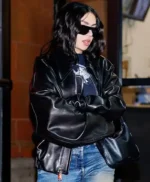 Charli XCX Black Leather Jacket