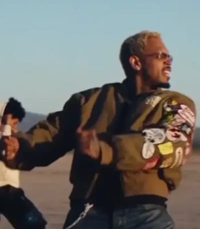 Chris Brown It Depends/Obvious Brown Jacket