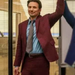 Chris Evans Pain Hustlers Maroon Suit