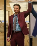 Chris Evans Pain Hustlers Maroon Suit