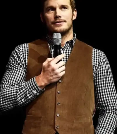 Chris Pratt Passengers Brown Cord Vest
