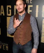 Chris Pratt Passengers Brown Cord Vest
