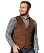 Chris Pratt Passengers Brown Cord Vest
