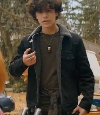 Chucky Zackary Arthur Black Sherpa Trucker Jacket