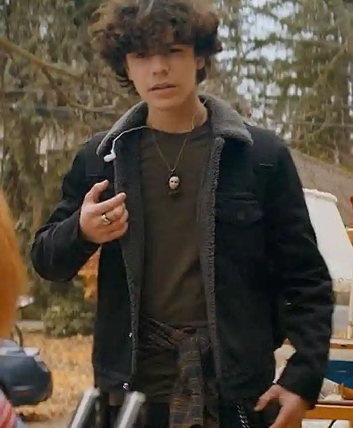 Chucky Zackary Arthur Black Sherpa Trucker Jacket Chucky Zackary Arthur Black Sherpa Trucker Jacket