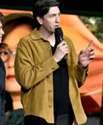 CinemaCon Nicholas Braun Brown Jacket