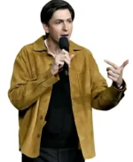 CinemaCon Nicholas Braun Brown Jacket