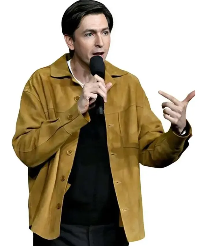 CinemaCon Nicholas Braun Brown Jacket CinemaCon Nicholas Braun Brown Jacket