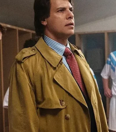 Class Act S01 Bernard Tapie Brown Trench Coat