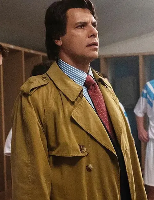 Class Act S01 Bernard Tapie Brown Trench Coat Class Act S01 Bernard Tapie Brown Trench Coat