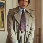 Class Act S01 Laurent Lafitte Cotton Trench Coat