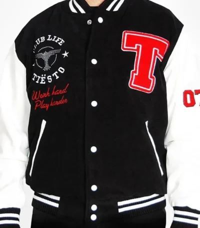 Club Life Men’s Tiesto Work Hard Varsity Jacket