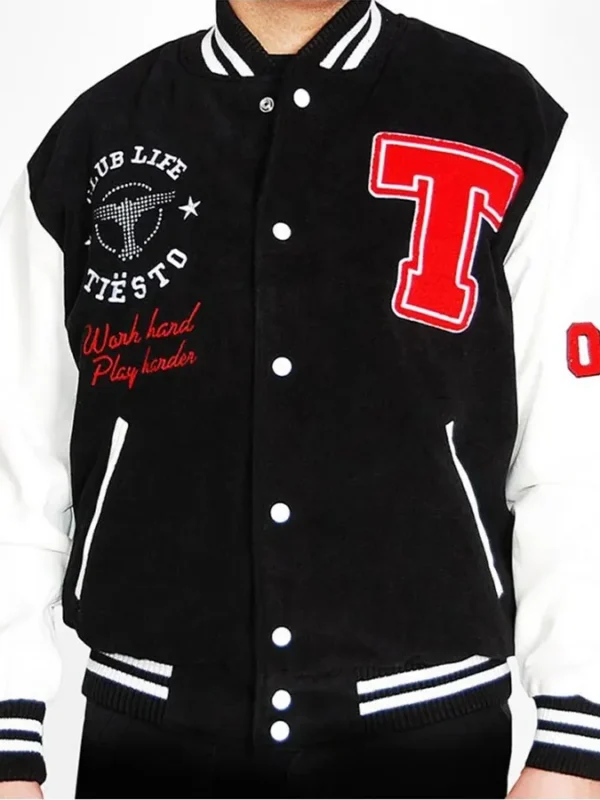 Club Life Men’s Tiesto Work Hard Varsity Jacket
