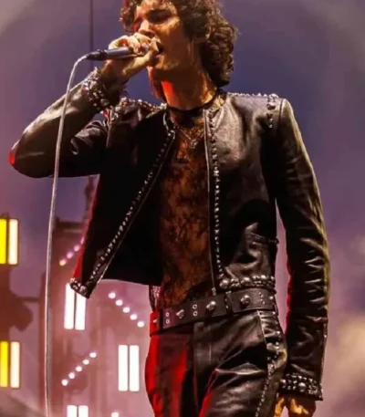 Coachella 2026 Sombr Leather Jacket