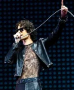 Coachella 2026 Sombr Leather Jacket