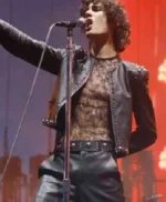 Coachella 2026 Sombr Leather Jacket