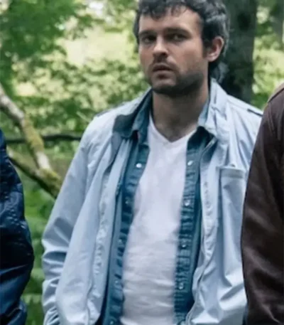 Cocaine Bear 2023 Eddie Bomber Blue Jacket