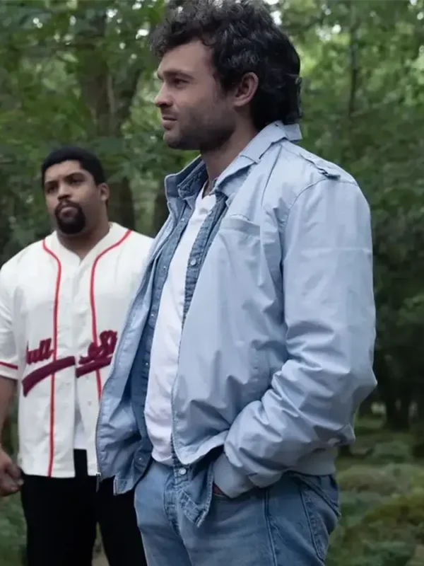 Cocaine Bear 2023 Eddie Bomber Blue Jacket