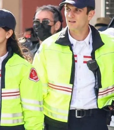 Colin Woodell Ambulance 2022 Green Jacket