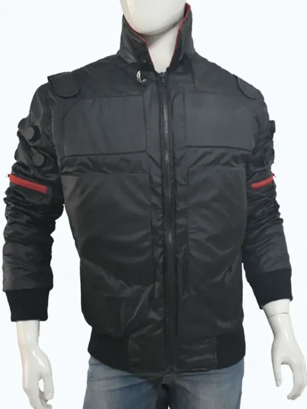 Cyberpunk 2077 Jackie Welles Black Parachute Jacket