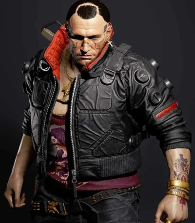 Cyberpunk 2077 Jackie Welles Black Parachute Jacket