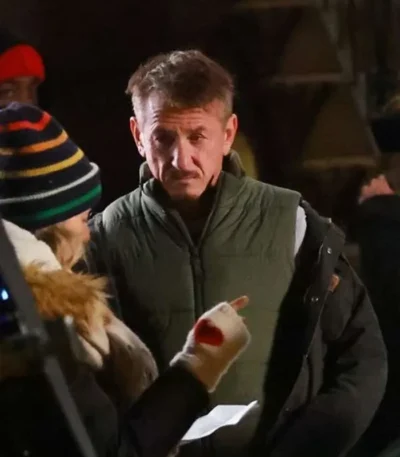 Daddio Sean Penn Green Vest