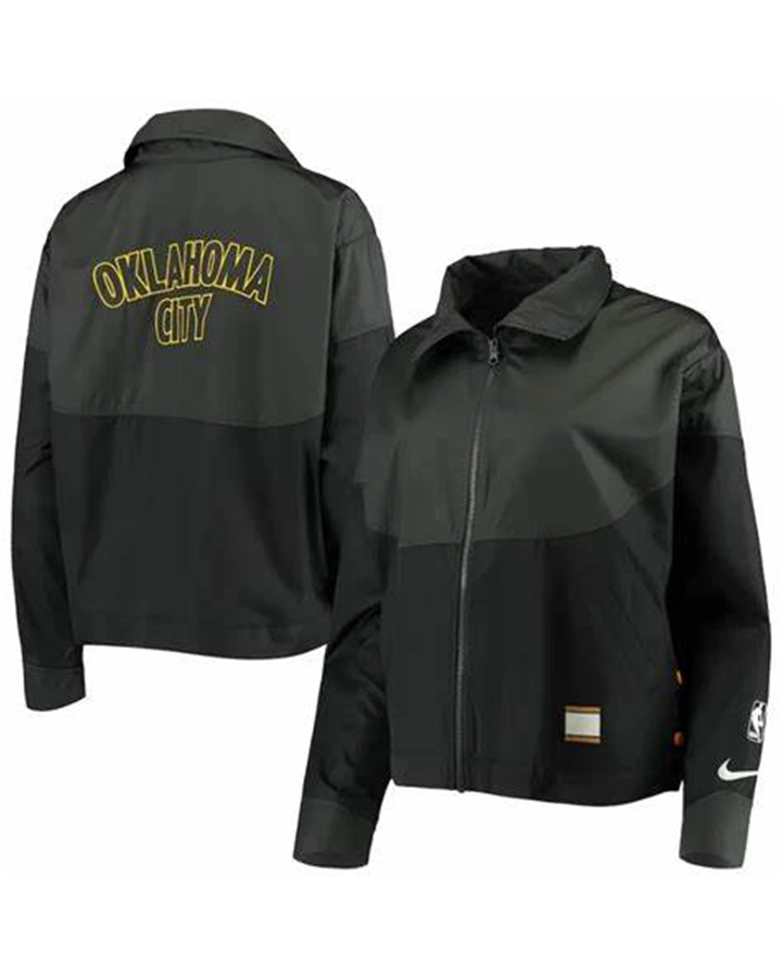 Daron Oklahoma City Thunder Black Jacket Daron Oklahoma City Thunder Black Jacket