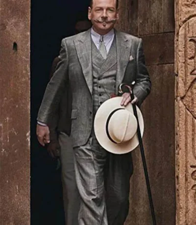 Death on the Nile Hercule Poirot Grey Suit