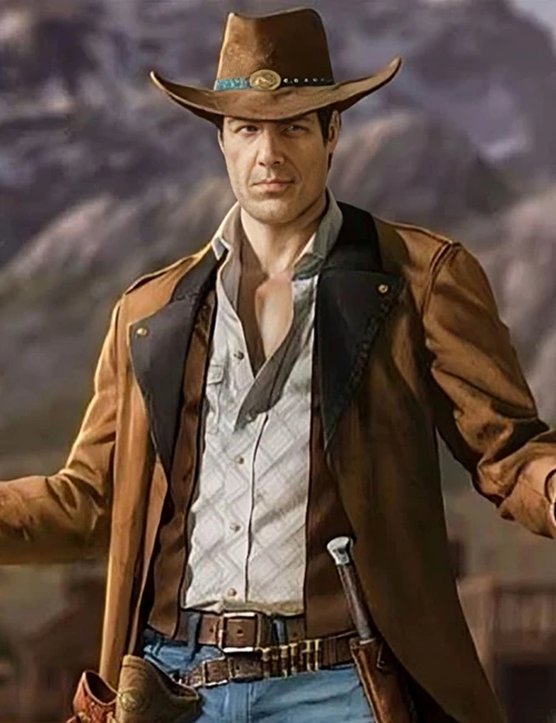 Desperados 3 John Cooper Brown Cotton Coat Desperados 3 John Cooper Brown Cotton Coat