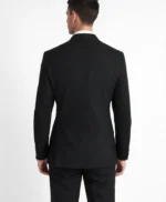Double Breasted Simple Men’s Black Tuxedo