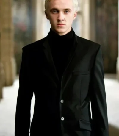 Draco Malfoy Black Suit