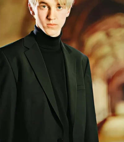 Draco Malfoy Black Suit