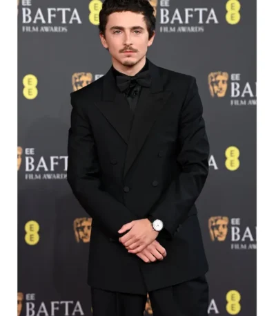 EE BAFTA Film Awards Timothee Chalamet Suit