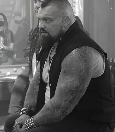 Eddie Hall Expend4bles 2023 Black Cotton Vest