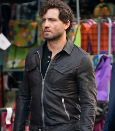 Edgar Ramírez The 355 Luis Rojas Black Leather Jacket