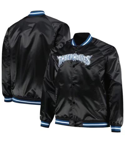 Elna Minnesota Timberwolves Black Jacket