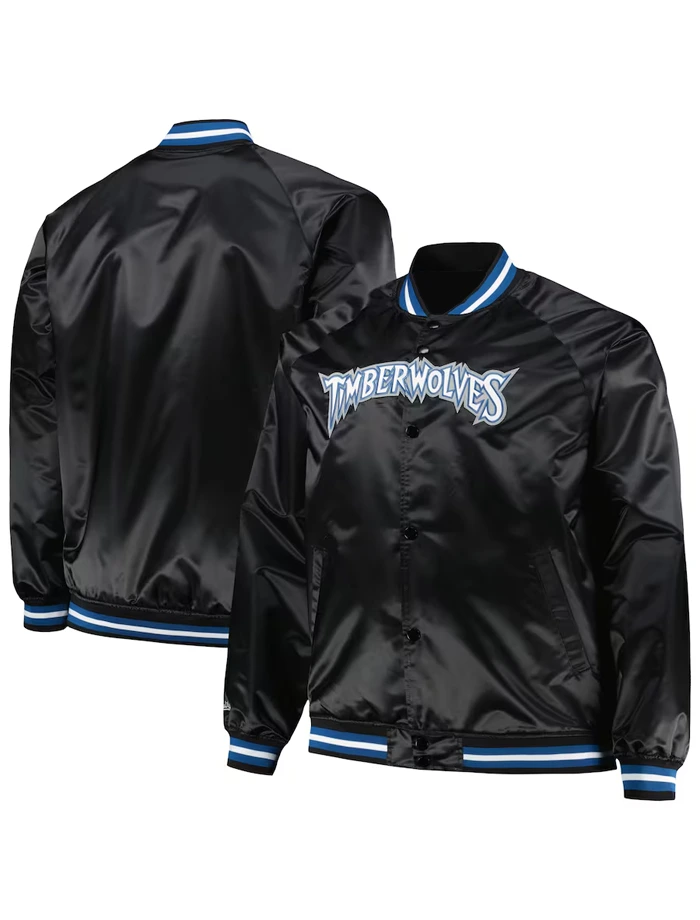 Elna Minnesota Timberwolves Black Jacket Elna Minnesota Timberwolves Black Jacket