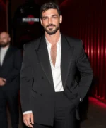 Fashion Show Michele Morrone Black Suit