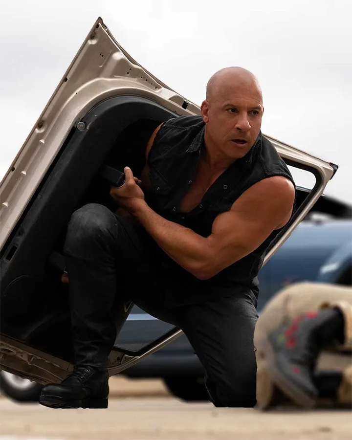 Fast X 2023 Vin Diesel Black Vest Fast X 2023 Vin Diesel Black Vest