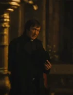 Father Brennan The First Omen 2024 Trench Coat