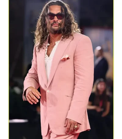 Film Festival Jason Momoa Pink Suit