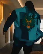 Love Hurts Marshawn Lynch Blue Patchwork Jacket