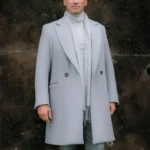 Gabriel Good Omens Jon Hamm Suiting Fabric Long Coat