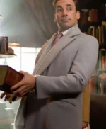 Gabriel Good Omens Jon Hamm Suiting Fabric Long Coat