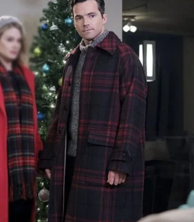 Ghosts Of Christmas Always Ian Harding Check Coat
