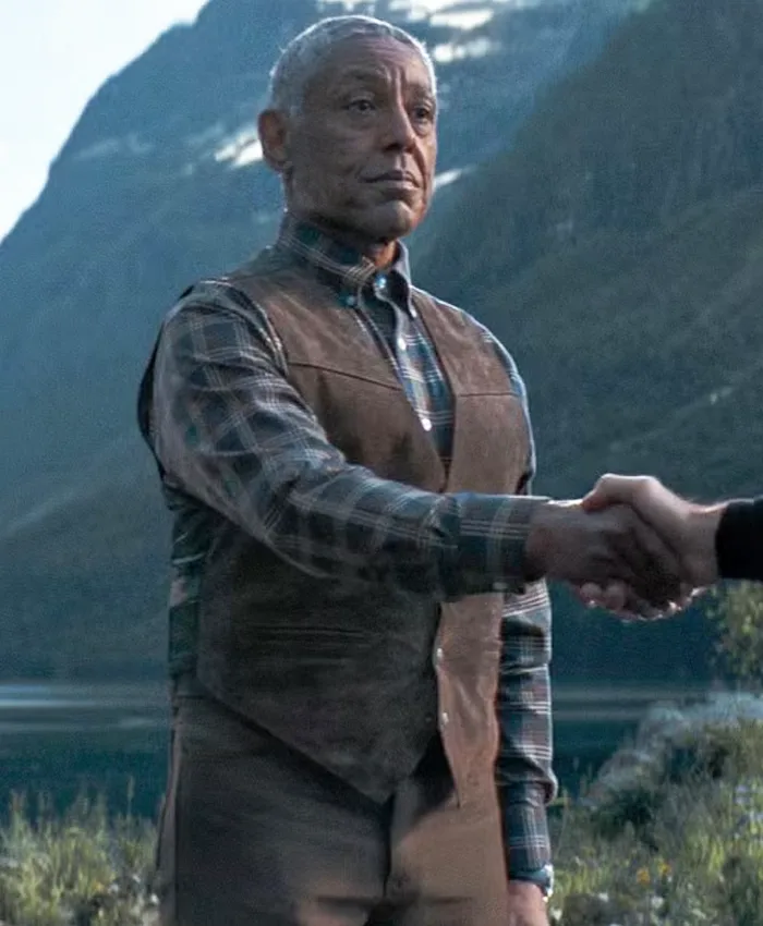 Giancarlo Esposito The Electric State Brown Vest Giancarlo Esposito The Electric State Brown Vest