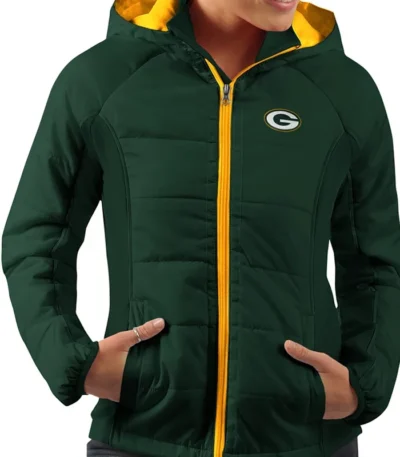 Green Bay Packers Puffer Hooded Jacket